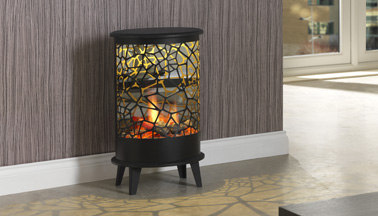 Cellini and Volterra Opti-v electric fire by Dimplex