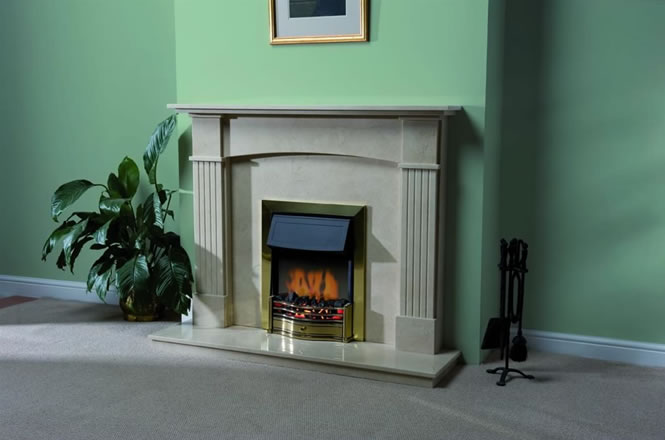 Fluted Arch Fireplace Surround By Worcestershire Marble